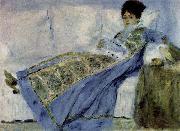 Madame Monet auf dem Divan renoir